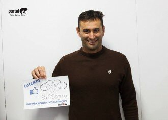 Renan Rocha, surfista e comentarista da ESPN Brasil.